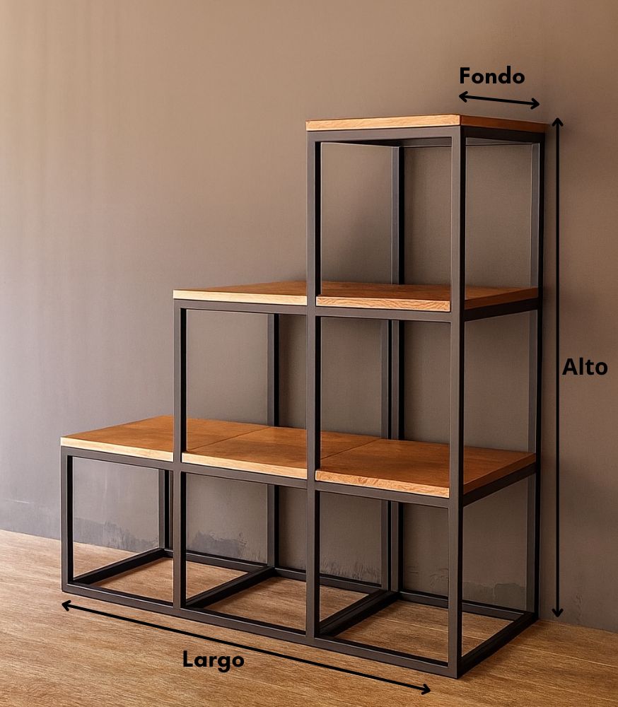 Estantería estilo industrial