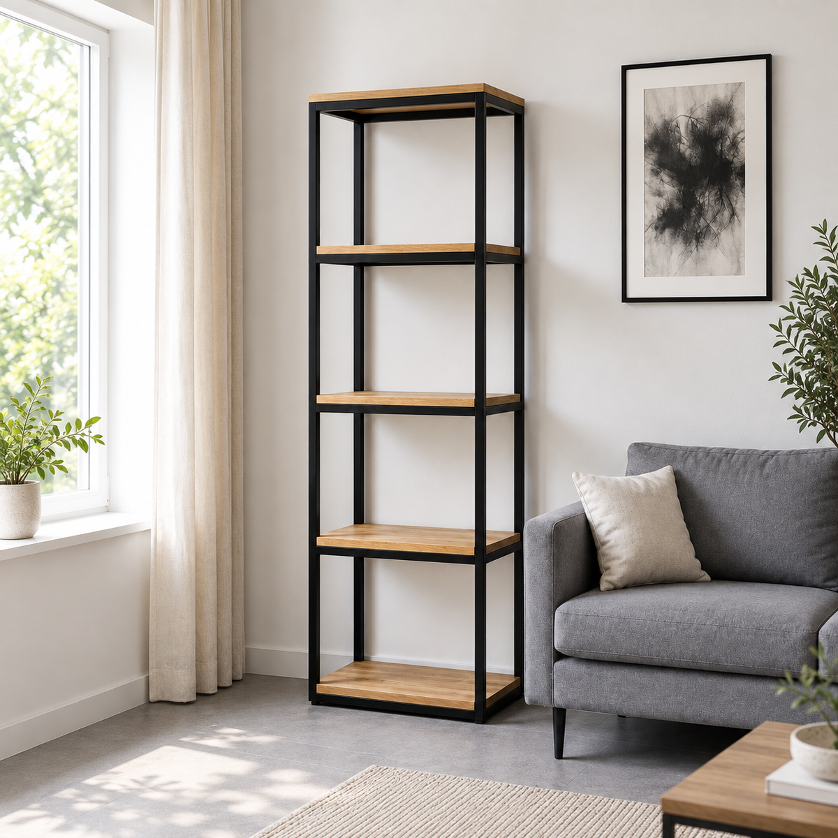 Estantería Oslo Con Madera