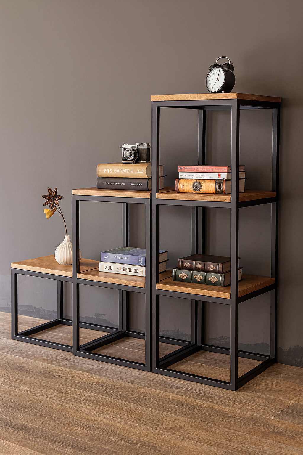 Estantería estilo industrial